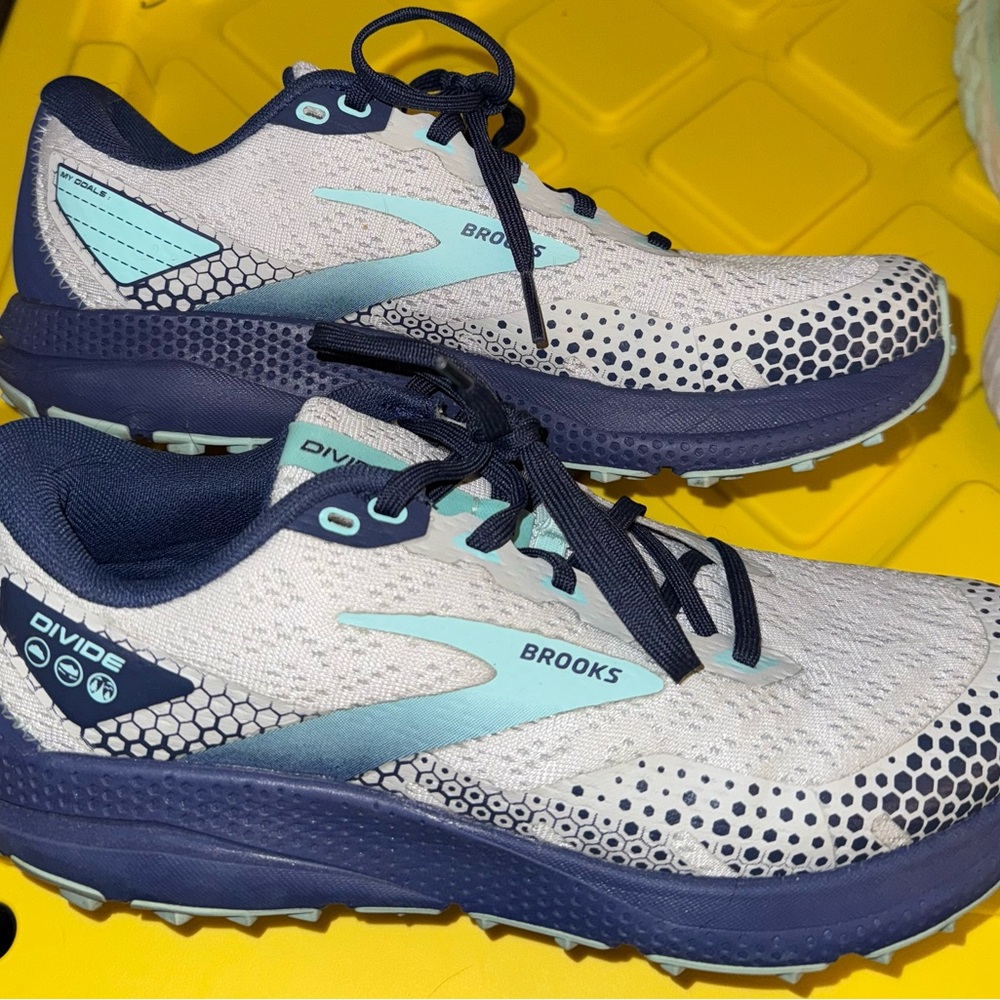 Brooks Navy and Light Blue Athletic Shoes